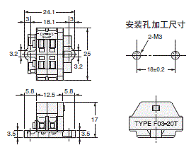 K7L-AT50□ / AT50D□□ 外形尺寸 4 