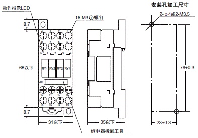 G6D-F4PU / G3DZ-F4PU, G6D-F4B / G3DZ-F4B γߴ 3 