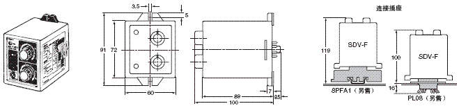 SDV γߴ 2 SDV-F/SDV-FHT_Dim