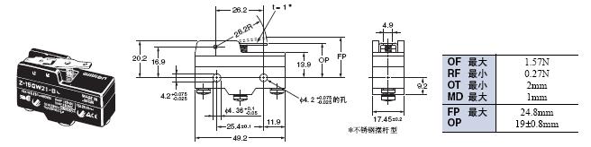 Z 外形尺寸 27 Z-15GW21-B_Dim