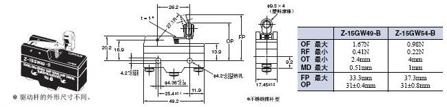 Z γߴ 39 Z-15GW49-B_Dim