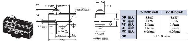 Z γߴ 61 Z-15GD55-B_Dim