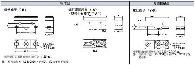 Z 外形尺寸 6 Z_Terminals