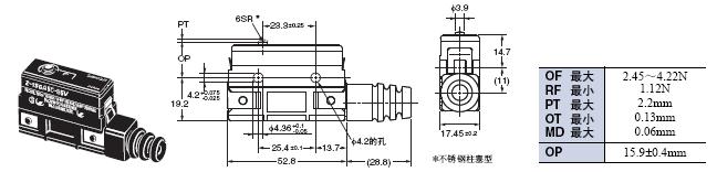 Z 外形尺寸 102 Z-15GA55-B5V_Dim