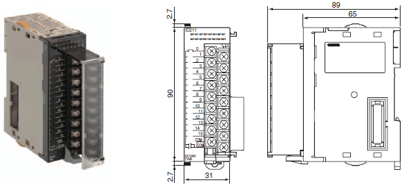 CJ1W-INT01 γߴ 2 CJ1W-INT01_Dim