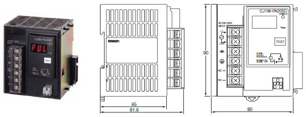 CJ1W-PA / PD 外形尺寸 4 CJ1W-PA205C_Dim