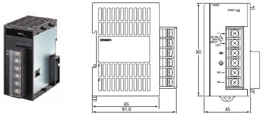 CJ1W-PA / PD 外形尺寸 6 CJ1W-PA202_Dim