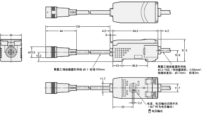 ZX-E 外形尺寸 18 ZX-EDA11_Dim