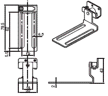 F3SJϵ γߴ 43 Compatible bracket for F39-LJB4_Dim